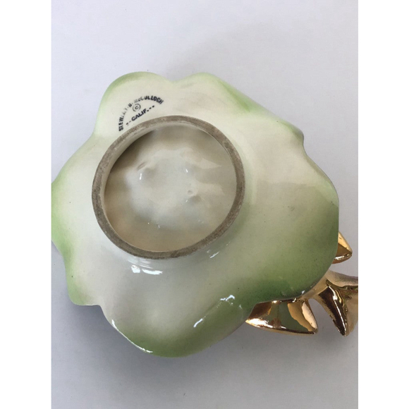 Vintage Porcelain Flower Dish made by Stewart McCulloch - Picture 3 of 7